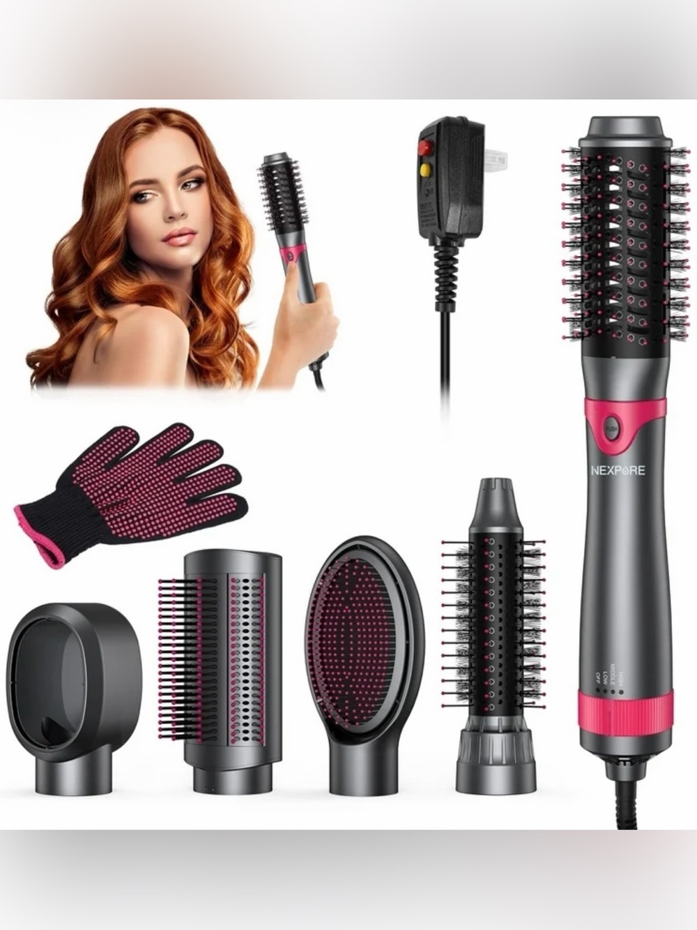 NEXPURE 5-in-1 Hot Air Brush